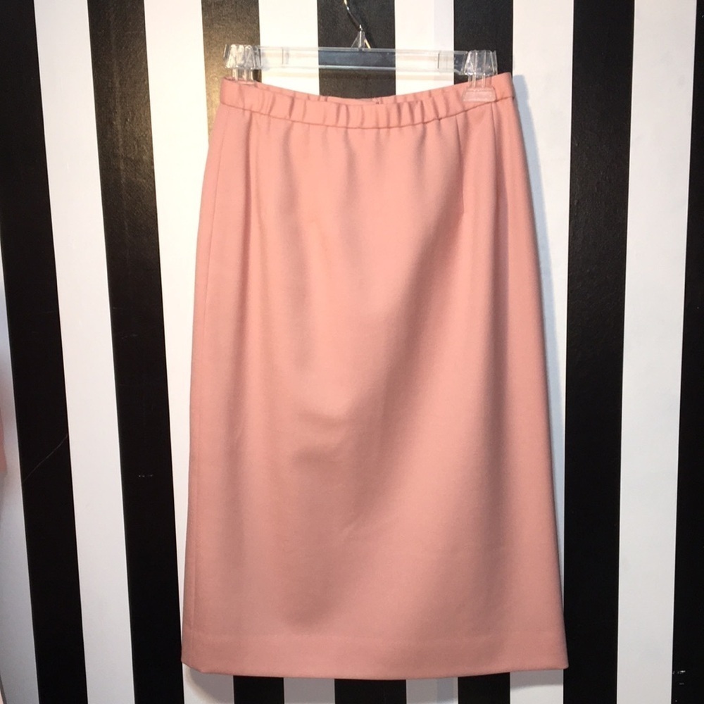 Vintage Pale Pink Pendleton 100% Wool Pencil Skirt Size XS Woman’s Pin-Up Vibes